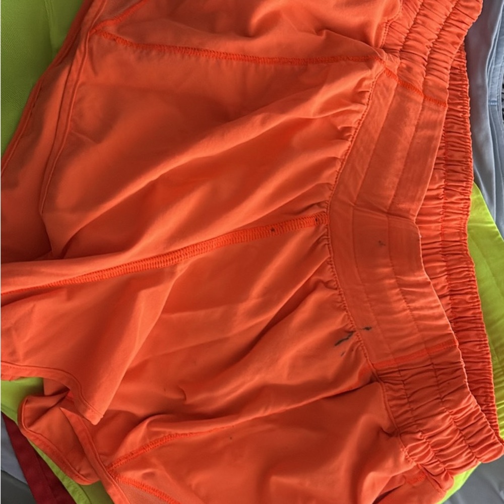lululemon athletica Orange Athletic Shorts